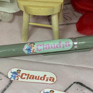 Lilo & Stitch Vinyl Stickers: Custom School Labels