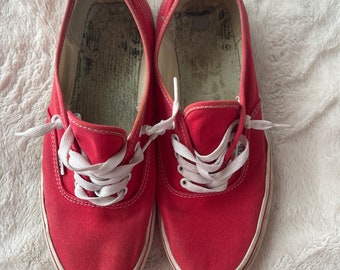 Red Vans men’s size 10