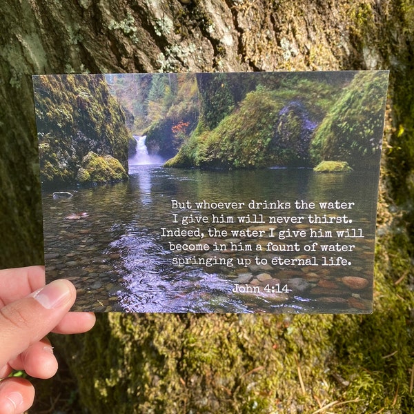John 4:14 Postcard