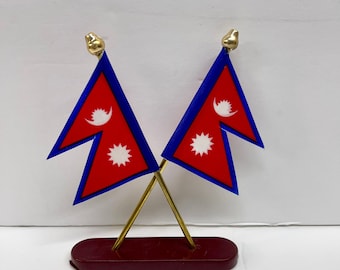Cross Nepali Flag