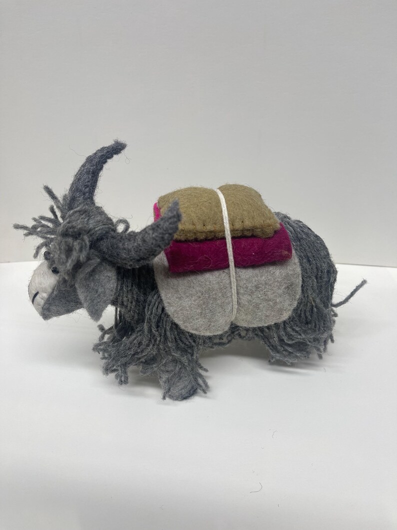 Yark Collection Yak With Load Handmade Wool Animal - Etsy
