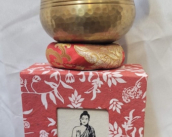 Tibetan Meditation Yoga Singing Bowl Set, Singing bowls for sound healing, meditation, yoga and charka balancing