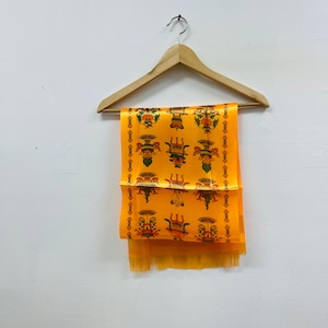 Tibetan Printed Khata, Tibetan Lucky Blessing Khata, Tibetan Khata Ceremonial Scarf