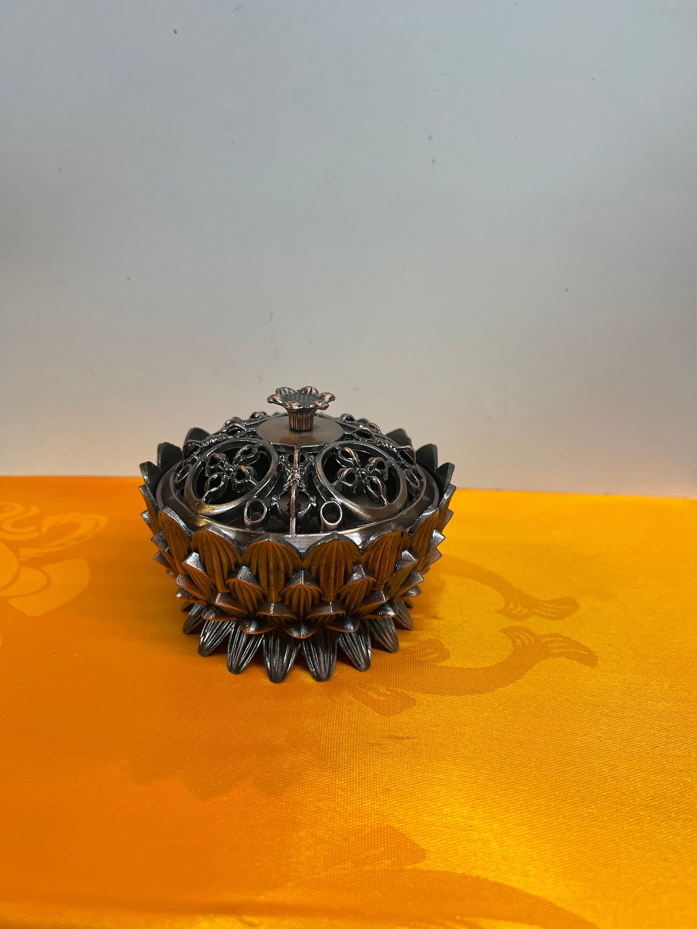 Small Lotus Incense Holder Brass Metal Incense Burner sage Etsy