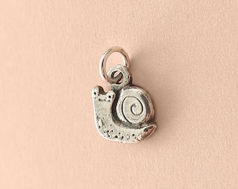 Quirky Snail Necklace  - Sterling Silver Slug Charm