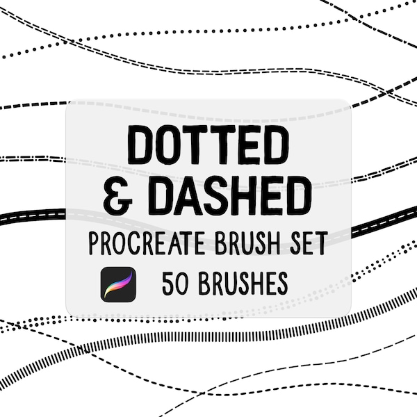 Dotted & Dashed Procreate brush Set