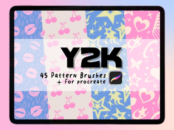Y2K Patterns Procreate brush Set