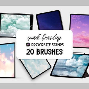 ipad Mock up Overlay Procreate brush Set