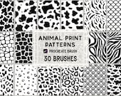 Animal Print Pattern Procreate brush Set