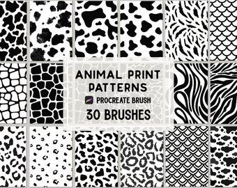 Animal Print Pattern Procreate brush Set