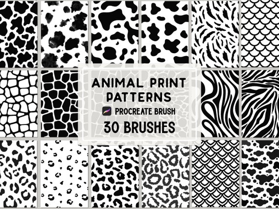 Animal Print Pattern Procreate brush Set