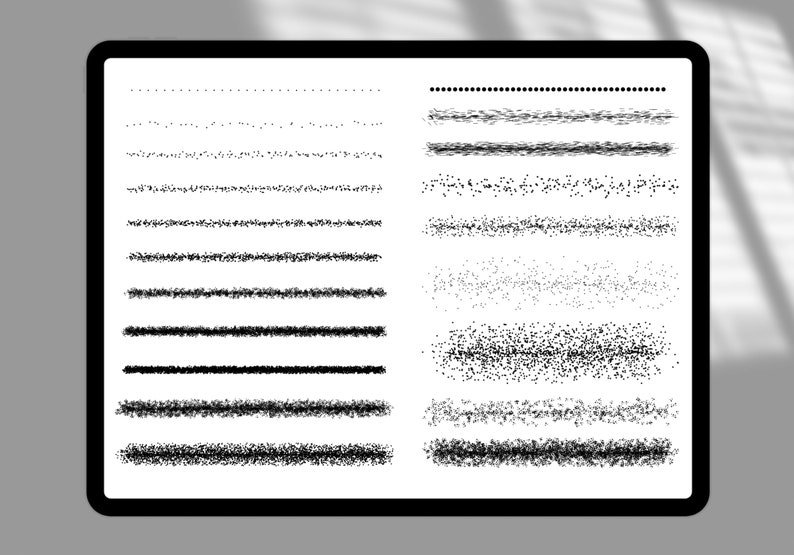 Grain & Shade Texture Procreate Brush Set - Etsy