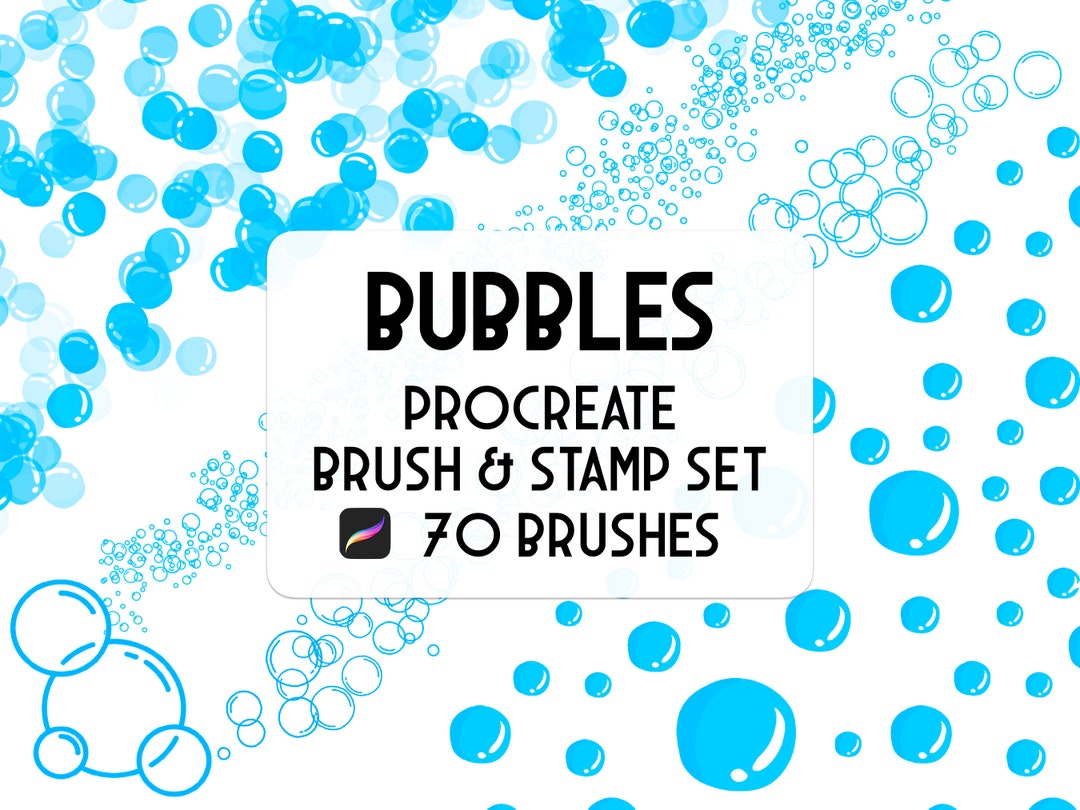 Bubble Brushes & Stamps Procreate Set 2 - Etsy