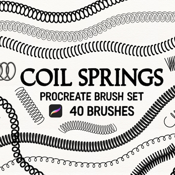 Coil Springs Procreate brush Set