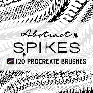 Abstract Spikes & Thorns Procreate brush Set