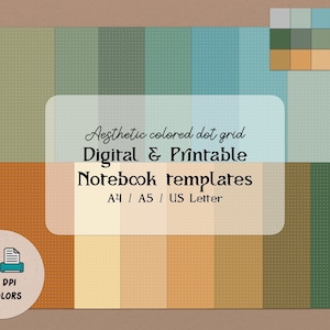 Plantilla de notas digitales de 15 puntos - Imprimible, A4, A5, carta de EE. UU., Goodnotes, PDF