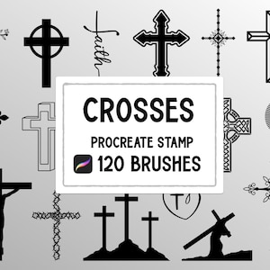 Cross Procreate Stamp brush Set