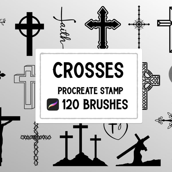 Cross Procreate Stamp brush Set