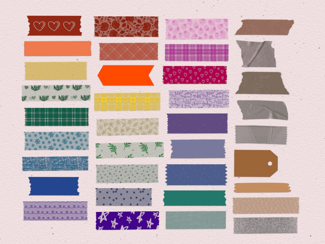 Digital Washi Tape DIY Procreate Brush Set Etsy