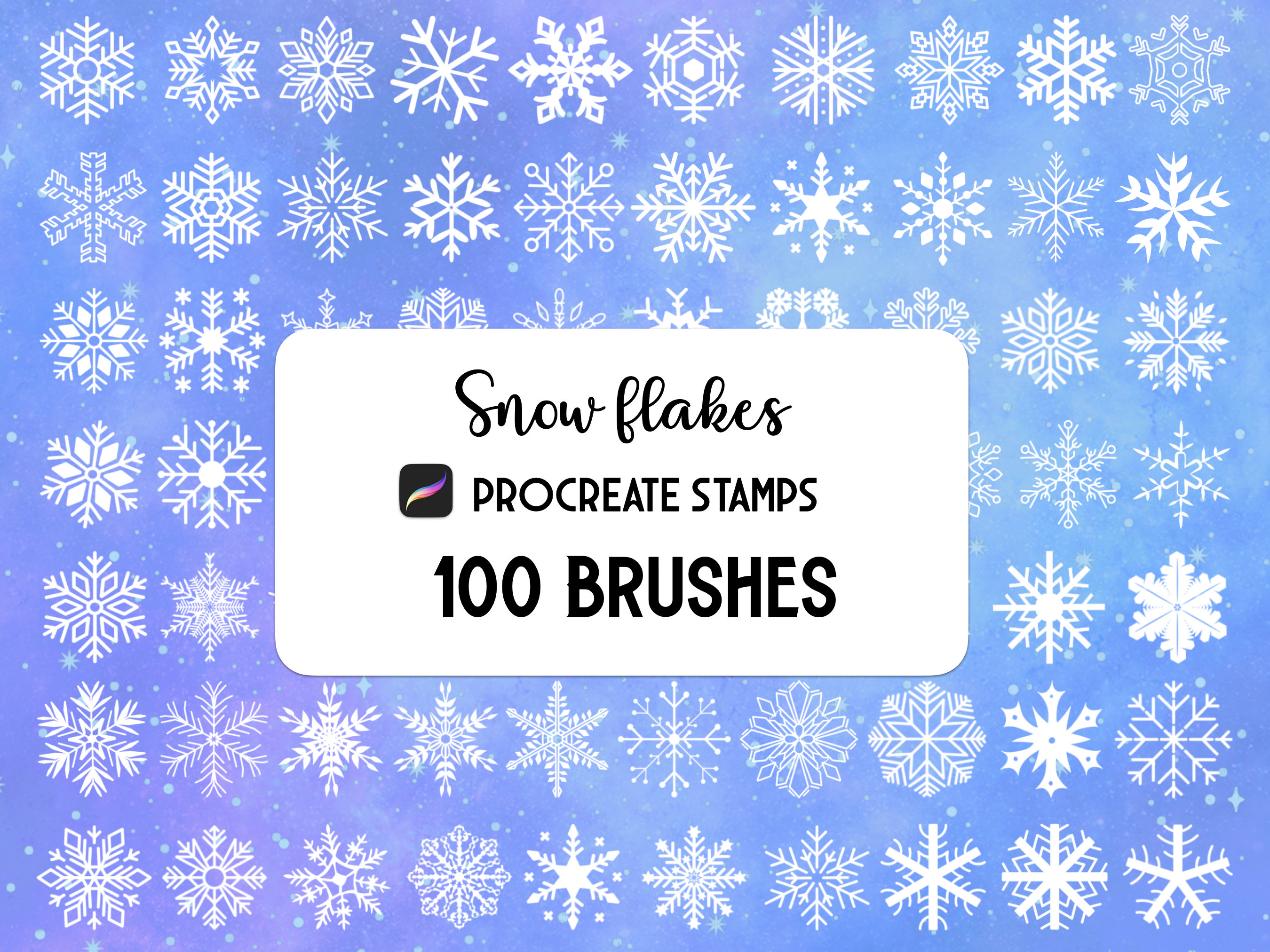 Snowflake Rubber Stamp Set