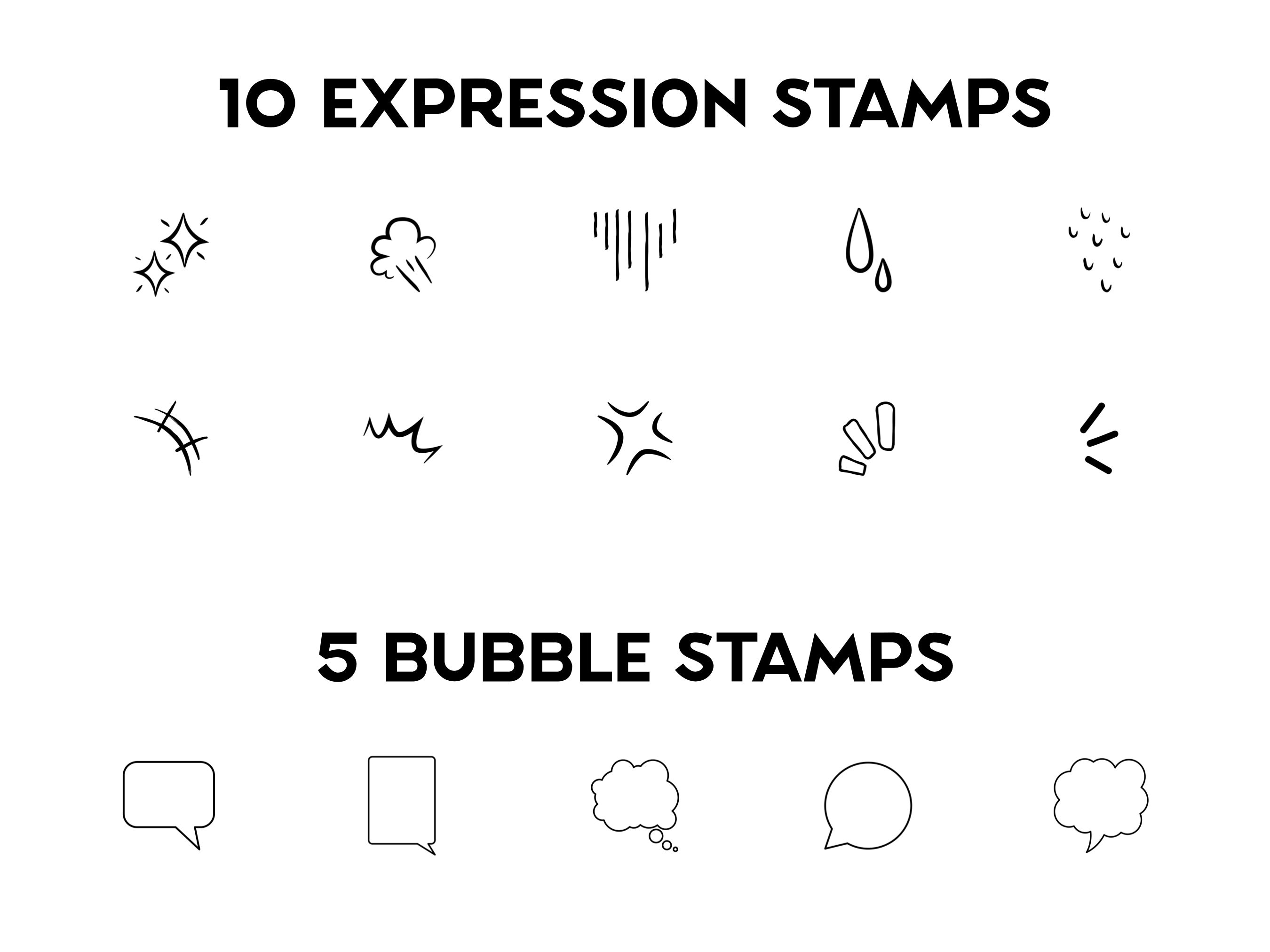 Kawaii Character Creator Procreate Stamp Brush Set - Etsy