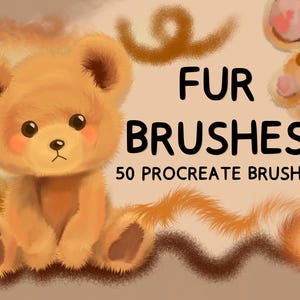 Fur Procreate Brush Set - Wolle, realistisches Tierfell