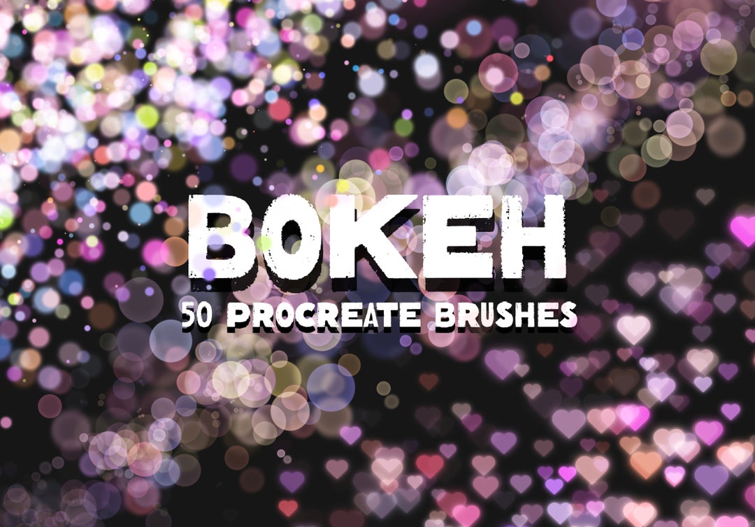 Bokeh Procreate Brush Set, Circles, Stars, Multicolors - Etsy