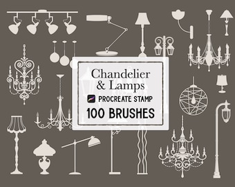 Chandelier & Lamp Procreate brush Set