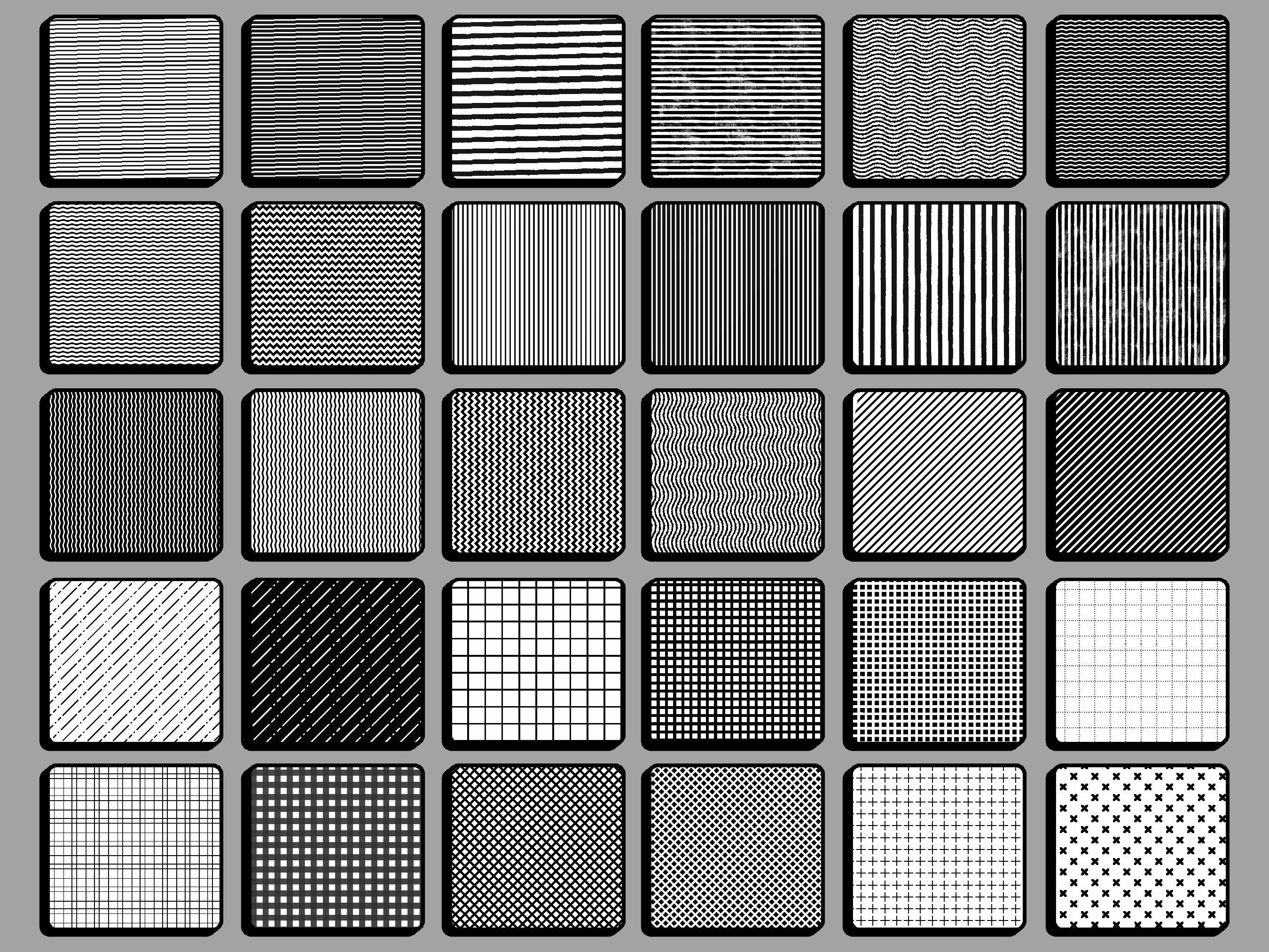 マンガ Procreate ブラシ セット、ハーフトーン、スクリーントーン、ライナー - Etsy 日本