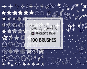 Stars & Sparkles Procreate Stamp brush Set