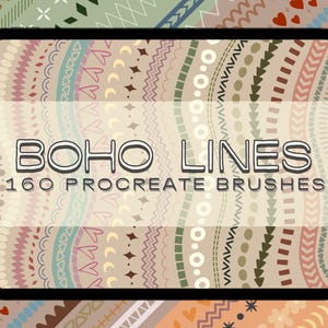 Boho Border & Divider Lines Procreate Pinselset