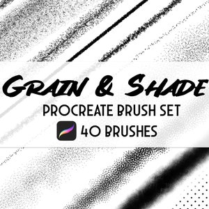 Set di pennelli Procreate per texture grana e ombra