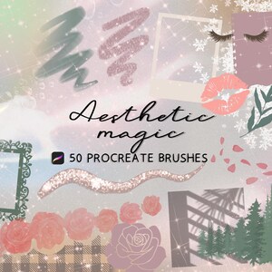 Aesthetic Magic Procreate brush Set, background
