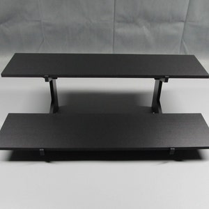 Display Stand for Action Figures and Collectibles 2 Tier large 14" Wide for Ikea Detolf and Billy Cabinets NEW!