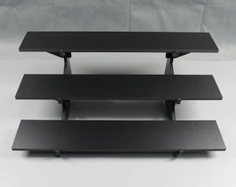 Display Stand for Action Figures and Collectibles 3 Tier Wider 14" for Ikea Detolf and Billy Cabinets