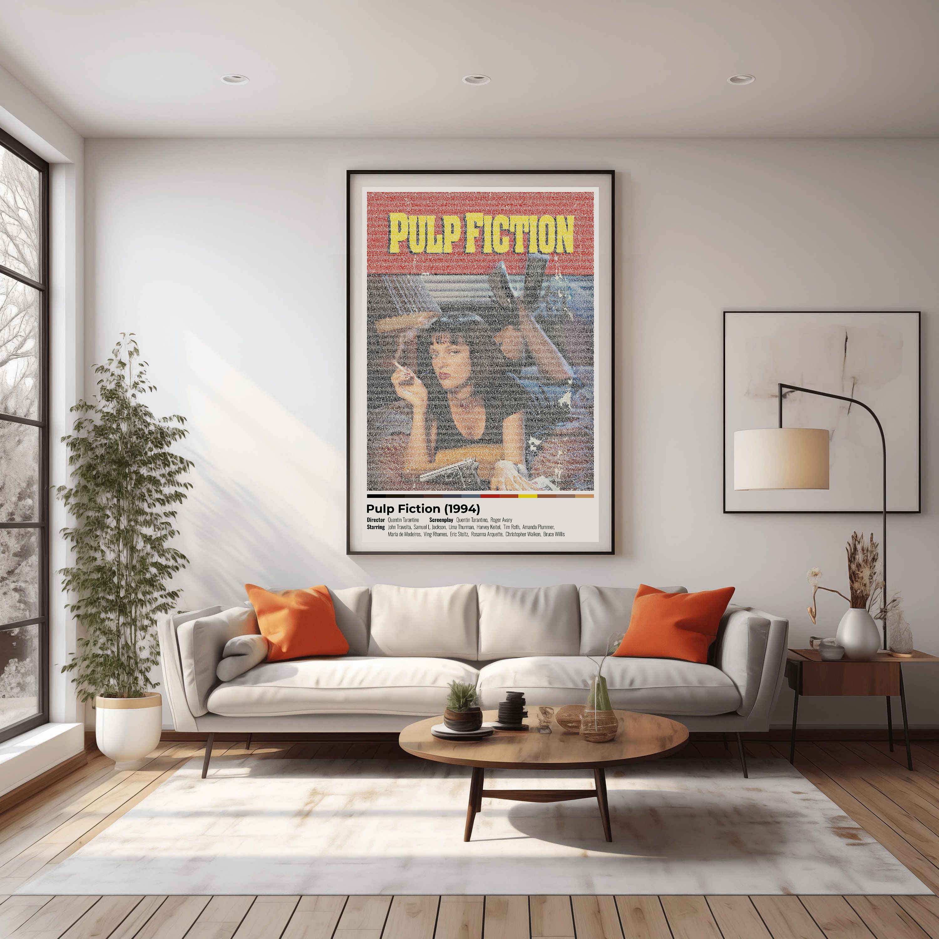 Pulp Fiction Movie Script Poster Unique Art Gift, for Film Lovers Etsy
