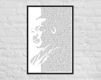 MLK Jr. &quot;I Have A Dream&quot; Microcalligraphy Poster