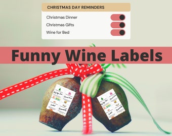 Christmas Wine Labels: Personalize, Customize, and Enjoy a Laugh for the Holidays