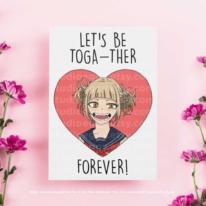 Anime Jubiläumskarte, druckbare Jahrestagskarte, Anime Valentinstag Karte, digitaler Download Karte, Liebeskarte, Anime Karte, Kawaii Valentine