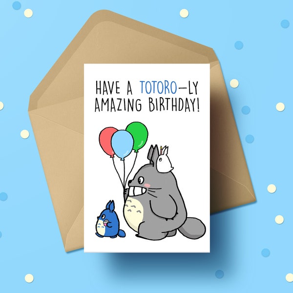 Anime Printable Birthday Card - Etsy