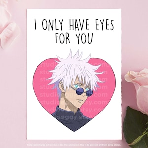 Biglietto di anniversario anime, biglietto di anniversario stampabile, biglietto di San Valentino anime, biglietto di download digitale, biglietto d'amore, biglietto anime, San Valentino Kawaii