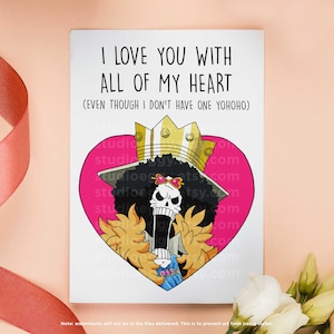 Biglietto di anniversario anime, biglietto di anniversario stampabile, biglietto di San Valentino anime, biglietto di download digitale, biglietto d'amore, biglietto anime, San Valentino Kawaii