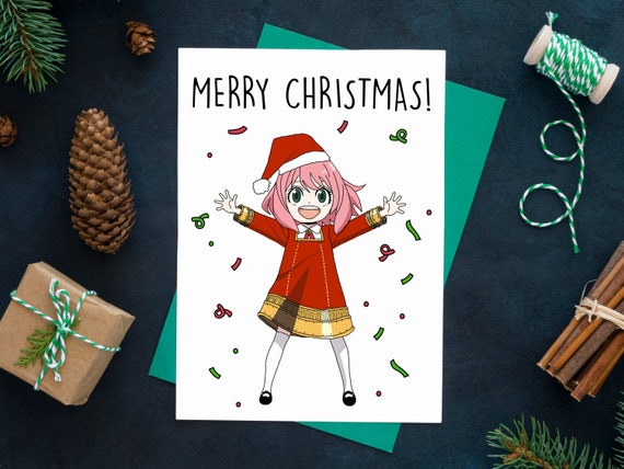 Anime Christmas Card Printable Christmas Card Kawaii Anya - Etsy Ireland Anime Christmas Card Printable Christmas Card Kawaii Anya - Etsy Ireland