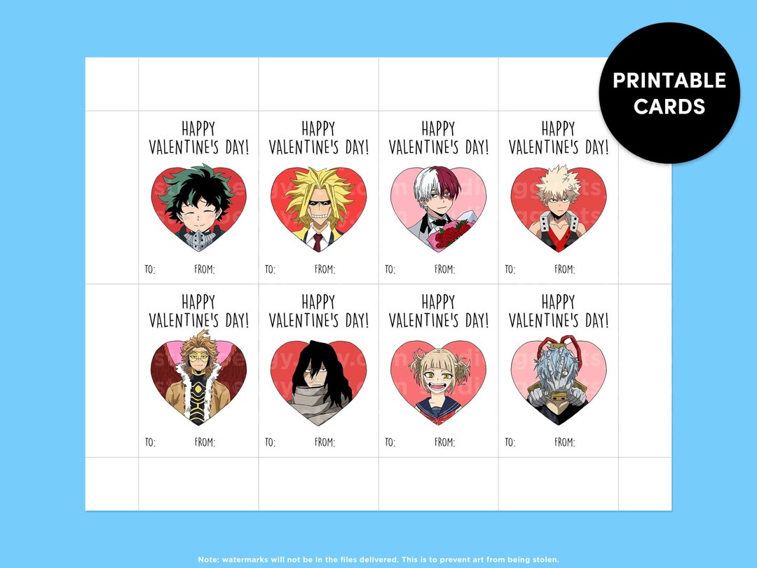 anime-valentine-cards-printable-valentine-cards-valentine-card-set-digital-download-card-kid