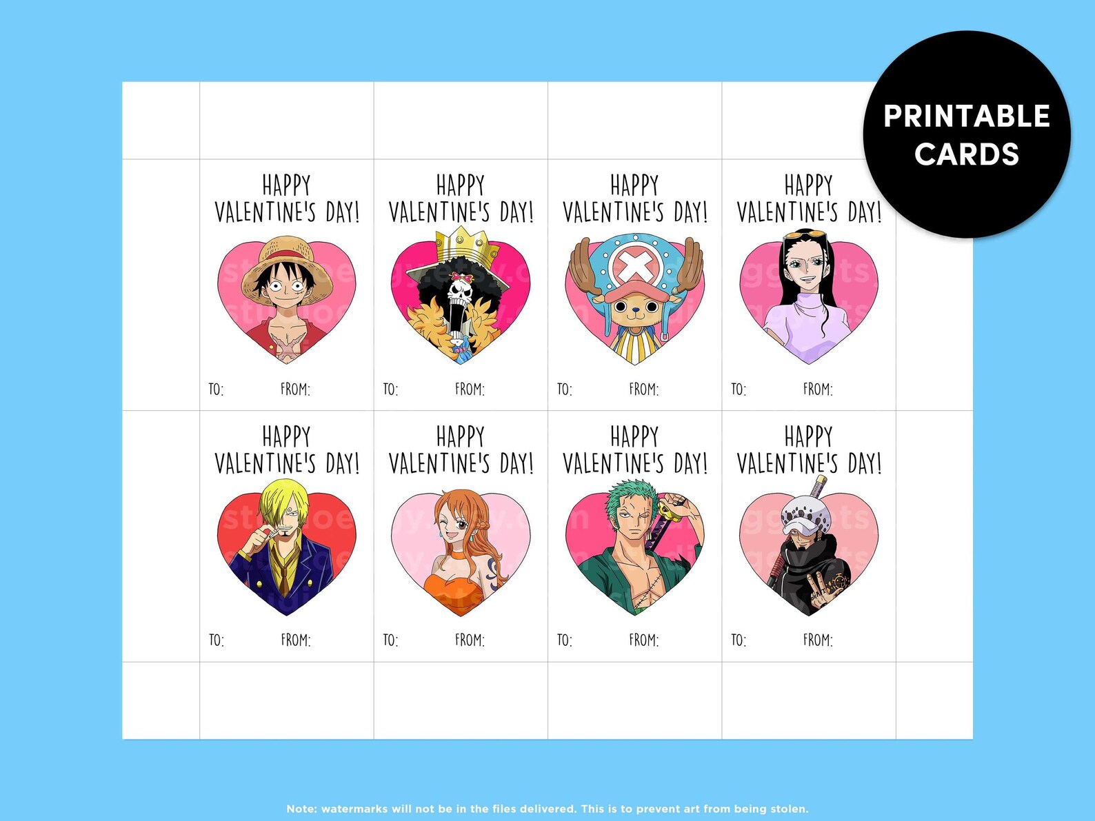 anime-valentine-cards-printable-valentine-cards-valentine-card-set-digital-download-card-kid