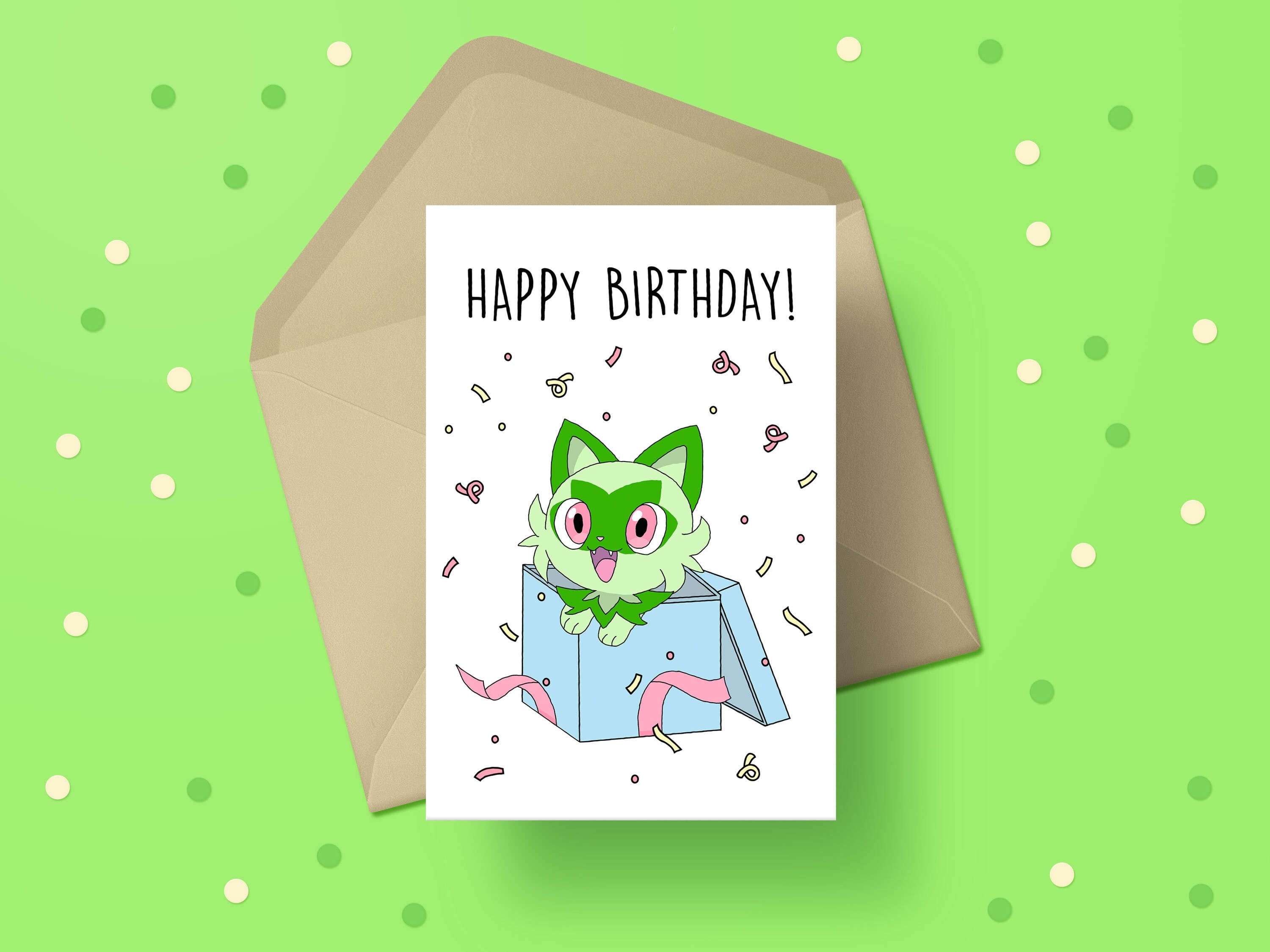 Anime Birthday Card Printable Birthday Card Anime Greeting - Etsy