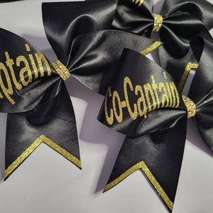 Captain and Co Captain Bows- Black and gold