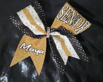 Senior Cheer Bow w/ Crystals