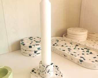 Candlestick holder in Artic colourway