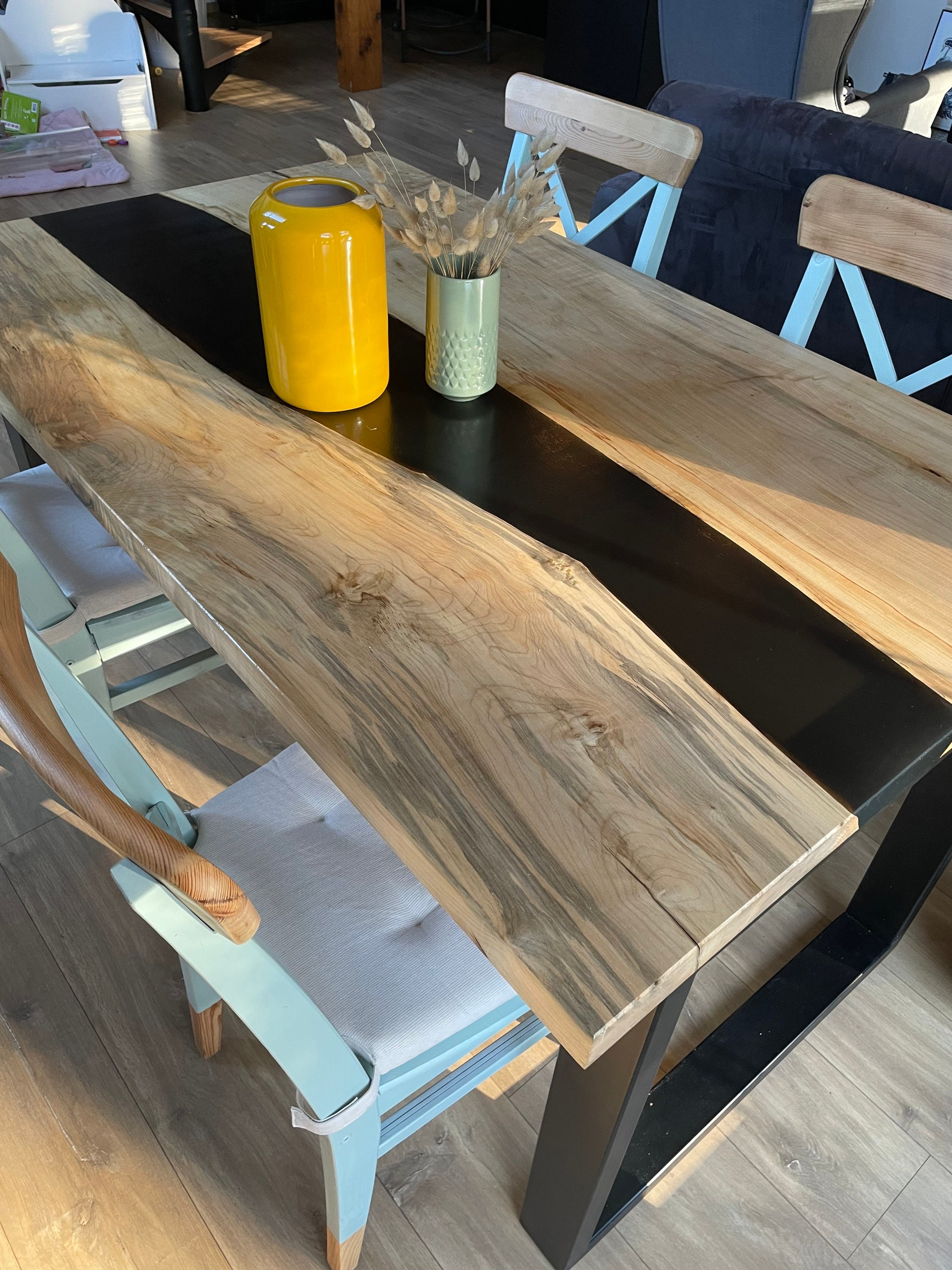Table Rivière Bois Epoxy